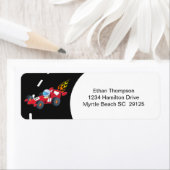 ボーイズレースカー誕生日パーティーラベル ラベル (インサイチュ)