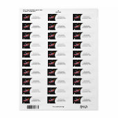 ボーイズレースカー誕生日パーティーラベル ラベル (フルシート)