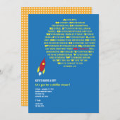 ボーイズロケット恒星シャワー招待状 招待状 (正面/裏面)