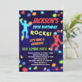 ボーイズロック登山誕生日パーティーの招待 招待状 (スタンド正面)