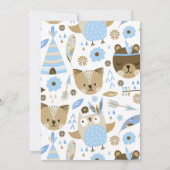 ボーイズワイルドワンベビーシャワー招待状 招待状 (裏面)