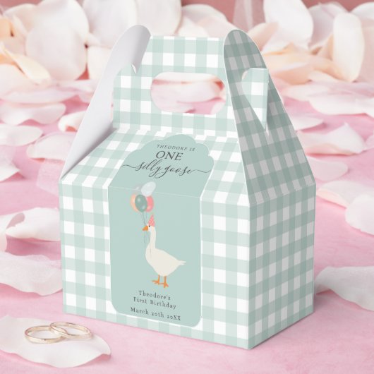 ボーイズワンガ間抜けース1歳のパーティー フェイバーボックス (ウェディング)