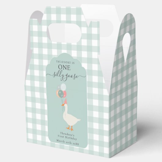 ボーイズワンガ間抜けース1歳のパーティー フェイバーボックス (オープン)