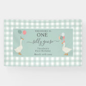 ボーイズワンガ間抜けース1歳のパーティー 横断幕 (横)