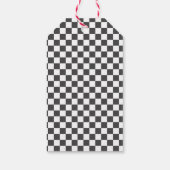 ボーイズヴィンテージレッドレースカー誕生日パーティーの好意 ギフトタグ (裏面)