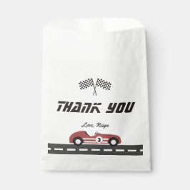 ボーイズヴィンテージレッドレースカー誕生日パーティー フェイバーバッグ