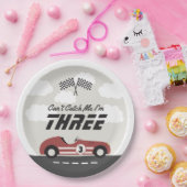 ボーイズヴィンテージレッドレースカー誕生日パーティー ペーパープレート (パーティー)