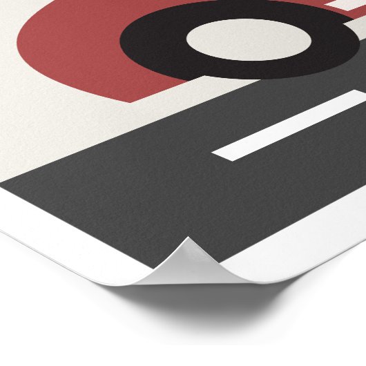 ボーイズヴィンテージレッドレースカー誕生日パーティー ポスター (角)