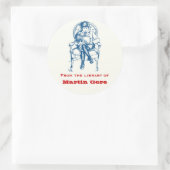 ボーイズヴィンテージ蔵書票シール ラウンドシール (バッグ)