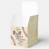 ボーイズヴィンテージ野球ベビーシャワー フェイバーボックス (オープン)