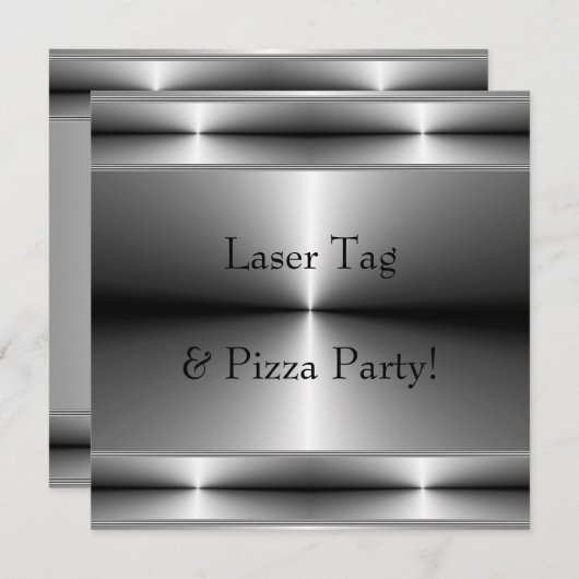 ボーイズ任意の数の誕生日パーティーテンプレート 招待状 (正面/裏面)