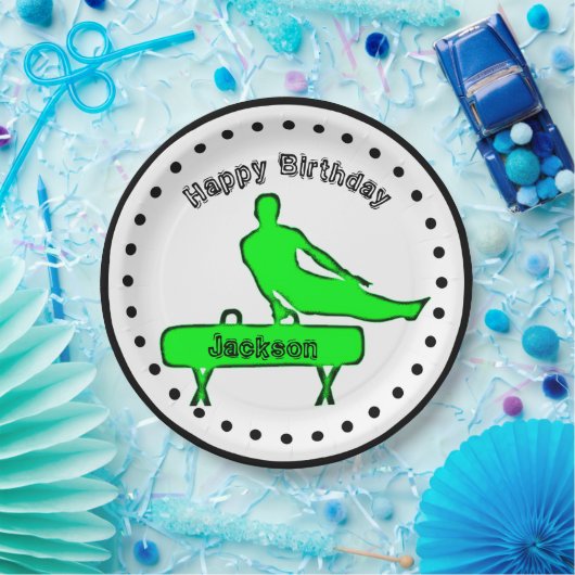 ボーイズ体操バースデーパーティー紙プレート ペーパープレート (パーティー)