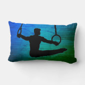 ボーイズ体操パーソナライズされた装飾用クッション ランバークッション (裏面)