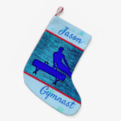 ボーイズ体操ポンメルホースカスタムギムナストキリスト スモールクリスマスストッキング (正面 (吊り時))