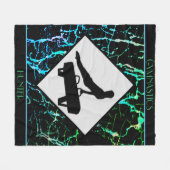 ボーイズ体操抽象芸術フリースブランケット フリースブランケット (正面(横))