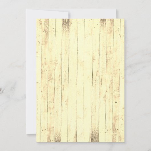 ボーイズ写真素朴ブラウン指名手配誕生日 招待状 (裏面)