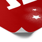 ボーイズ名ロケット宇宙ブラックレッドポスター ポスター (角)