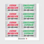 ボーイズ名前をカスタムする電話ビニルデカール パーソナライズされた シール (シート)