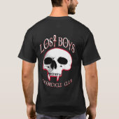 ボーイズ失ったオートバイクラブヴァンパイアバイクもしくは自転車に乗る人シャツ Tシャツ (裏面)