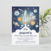 ボーイズ宇宙ファーストのまわりにトリップザサン誕生日 招待状 (スタンド正面)