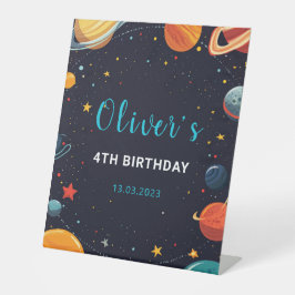 ボーイズ宇宙惑星誕生日台座標識 台座サイン