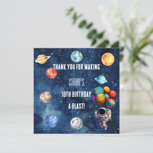 ボーイズ宇宙第10回のまわりに太陽誕生日 サンキューカード (スタンド正面)