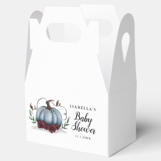 ボーイズ小さなかぼちゃの赤ちゃんシャワー フェイバーボックス (オープン)