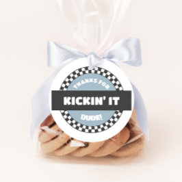 ボーイズ市松模様にススケートボードグルービー素晴らしい誕生日 フェイバータグ