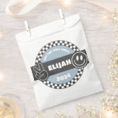 ボーイズ市松模様にススケートボードグルービー素晴らしい誕生日 フェイバーバッグ (クリップ留めされた状態)