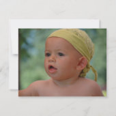 ボーイズ帆船誕生日サンキューノートカード サンキューカード (裏面)