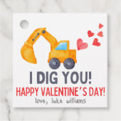 ボーイズ建築ディガートラックヴァレンティネスラベル フェイバータグ (正面)