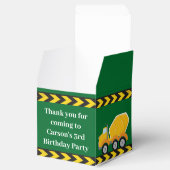 ボーイズ建築トラックグリーン子供の誕生日パーティー フェイバーボックス (オープン)