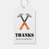 ボーイズ建築ビルダーギヴェーウェイフェイブ ギフトタグ (正面)