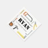 ボーイズ建築ビルダー使い捨て スタンダードカクテルナプキン (角)