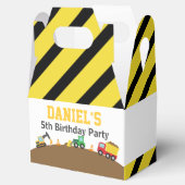 ボーイズ建築ビークルテーマ誕生日パーティー フェイバーボックス (オープン)