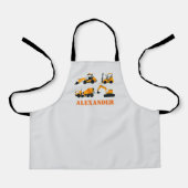 ボーイズ建築車パーソナライズされた車エプロン エプロン (正面)