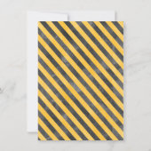 ボーイズ建築車両誕生日サンキューカード 招待状 (裏面)