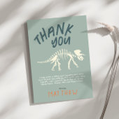 ボーイズ恐竜の化石ディグ誕生日ありがとう サンキューカード