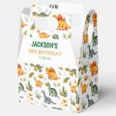 ボーイズ恐竜の誕生日パーティーのお願いボックス フェイバーボックス (オープン)