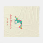 ボーイズ恐竜をテーマにしたフリースブランケットギフト フリースブランケット (正面(横))