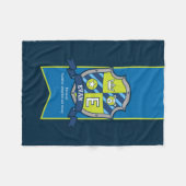 ボーイズ文字Eエヴァンの名前はクマ毛布を意味する フリースブランケット (正面(横))