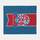 ボーイズ文字Lリアム名ブルーブランケットを意味する フリースブランケット (正面(横))