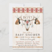 ボーイズ族スカルベビーシャワー招待状 招待状 (正面)