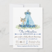 ボーイズ族ボーホティーピーベビーシャワー招待状 招待状 (正面)