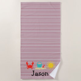 ボーイズ水彩ビーチトリオビーチタオル ビーチタオル