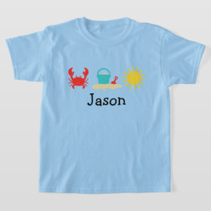 ボーイズ水彩ビーチトリオTシャツ Tシャツ