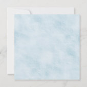 ボーイズ水彩ブルー金ゴールドベビーシャワー招待状 招待状 (裏面)