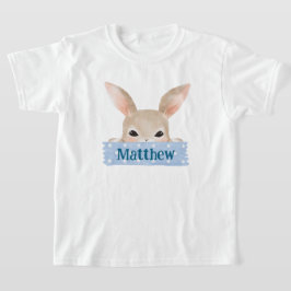 ボーイズ水色ブルーイースターバニー Tシャツ