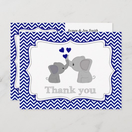 ボーイズ海軍ブルーエレファントありがとうポストカード366 ポストカード (正面/裏面)