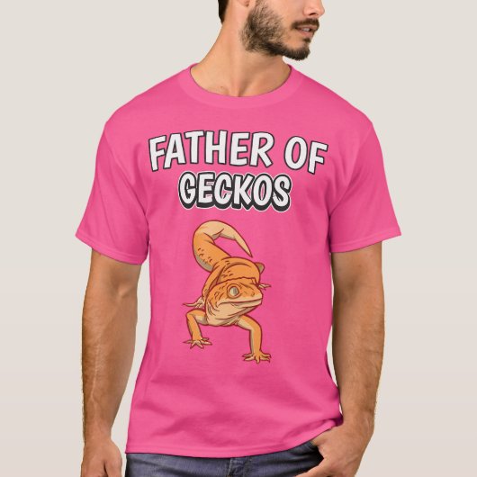 ボーイズ爬虫類パパ父の日ゲッコスの父 Tシャツ (正面)
